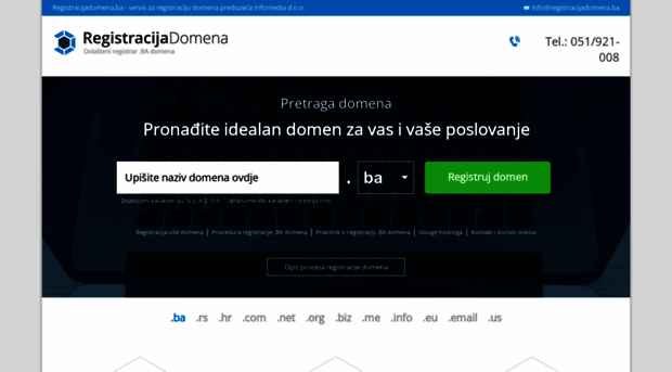 registracijadomena.ba