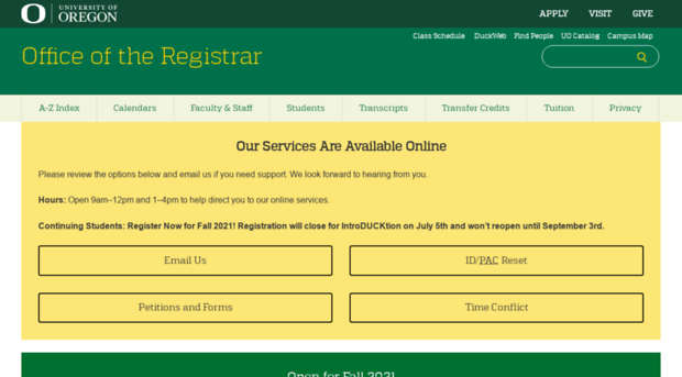 registrar-qa.uoregon.edu