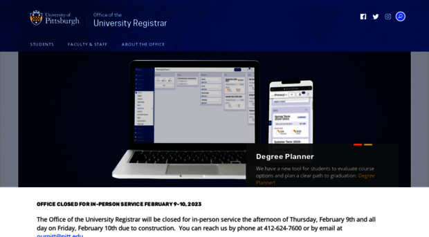 registrar.pitt.edu