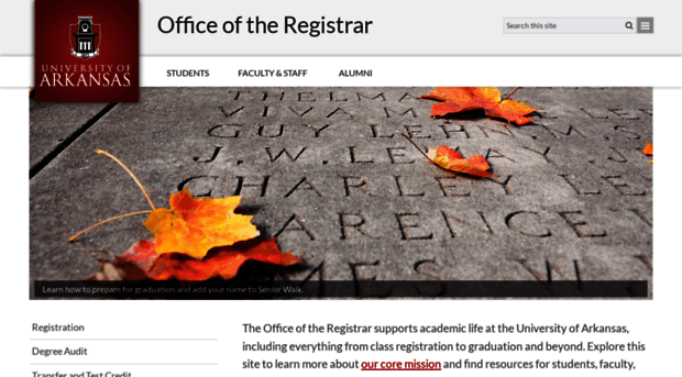 registrar.uark.edu