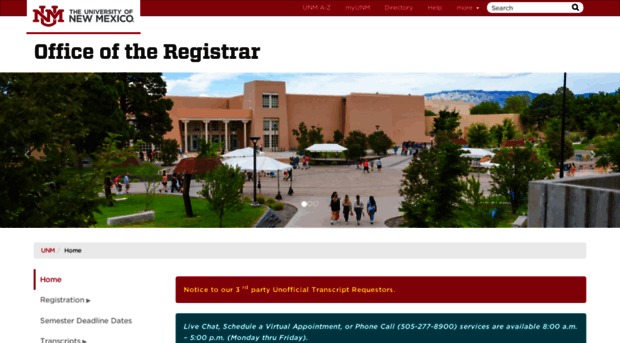 registrar.unm.edu