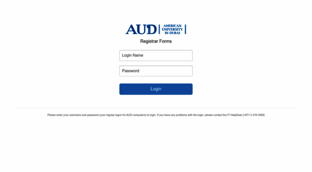 registrarforms.aud.edu