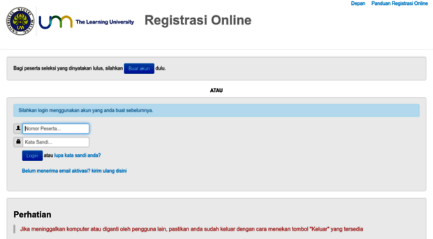 registrasi.um.ac.id