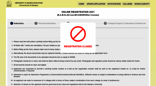 registrationuhe.in