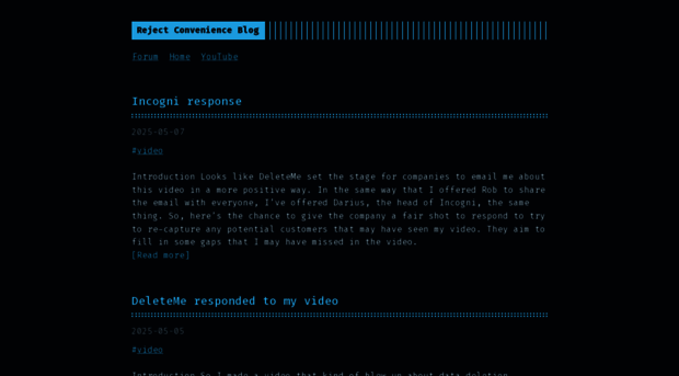rejectconvenience.blog