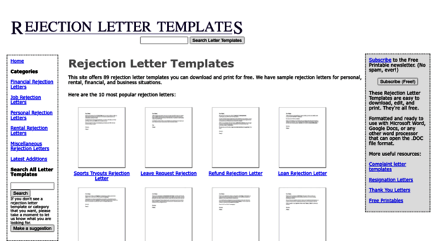 rejectionletters.net