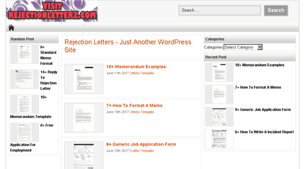 rejectionletterz.com