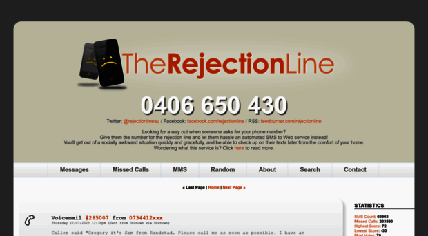 rejectionline.com.au