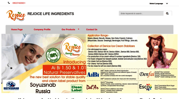 rejoicelifeingredients.com