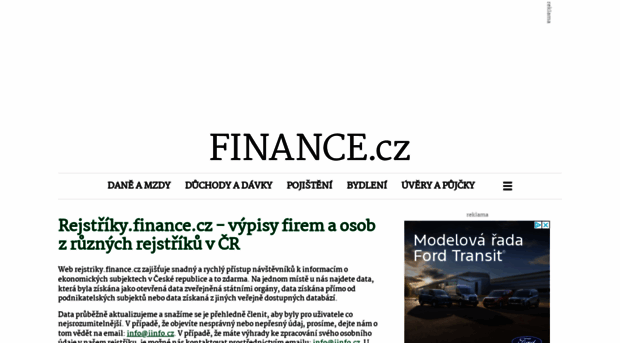 rejstriky.finance.cz