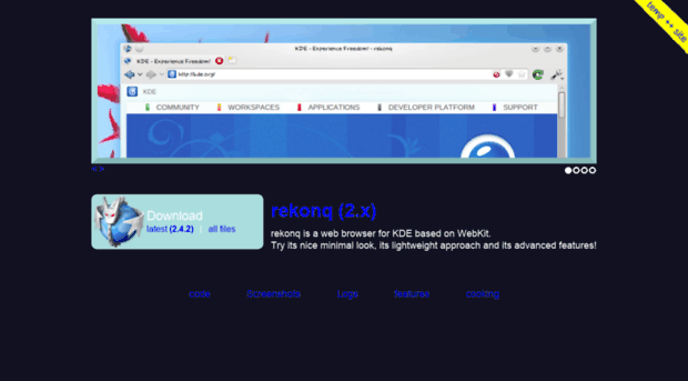 rekonq.kde.org