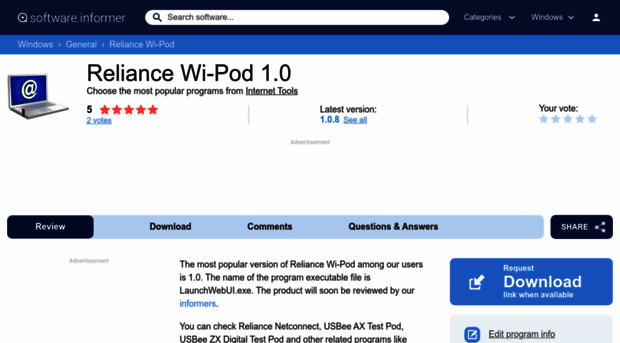 reliance-wi-pod.software.informer.com