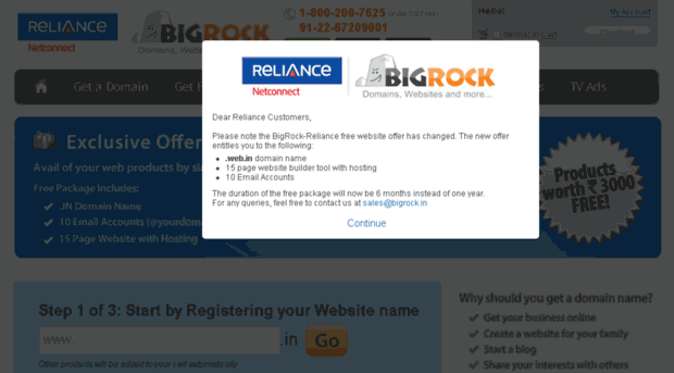 reliance.bigrock.in