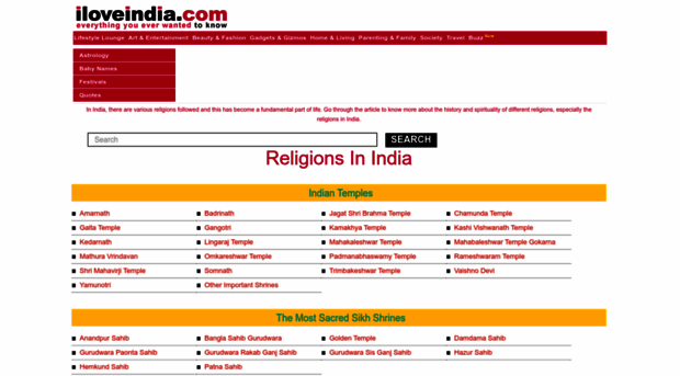 religions.iloveindia.com