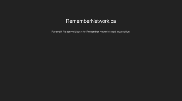 remembernetwork.ca