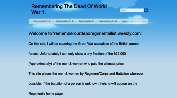 rememberourdeadregimentallist.weebly.com