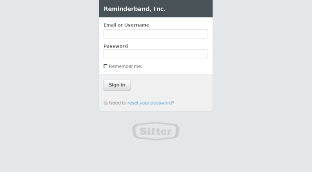 reminderband.sifterapp.com