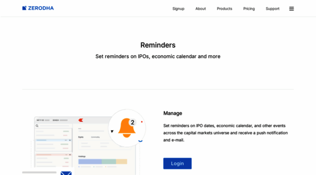 reminders.zerodha.com