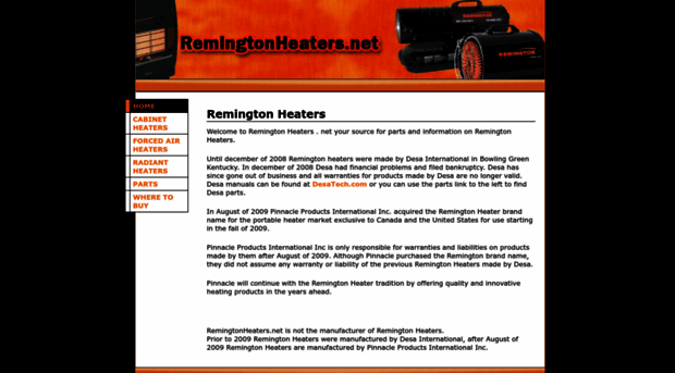 remingtonheaters.net