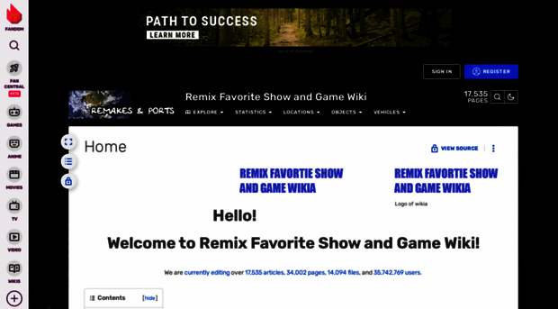 remixfavoriteshowandgame.wikia.com