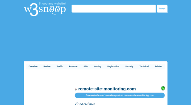 remote-site-monitoring.com.w3snoop.com