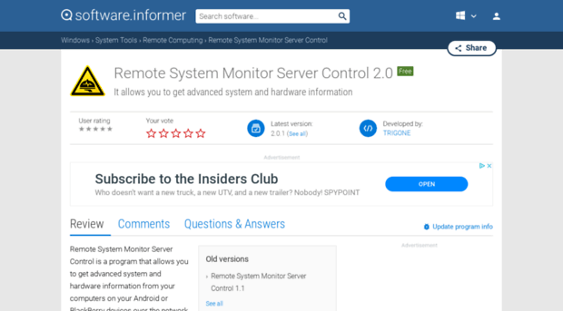 remote-system-monitor-server-control.software.informer.com