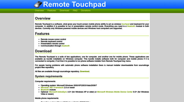 remotetouchpad.sf.net