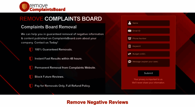 removecomplaintsboard.com