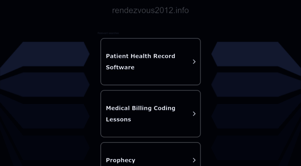 rendezvous2012.info