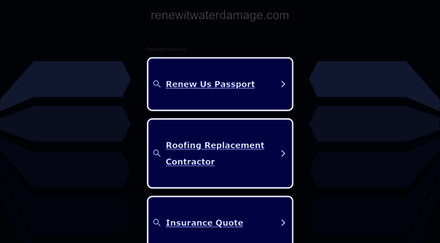 renewitwaterdamage.com