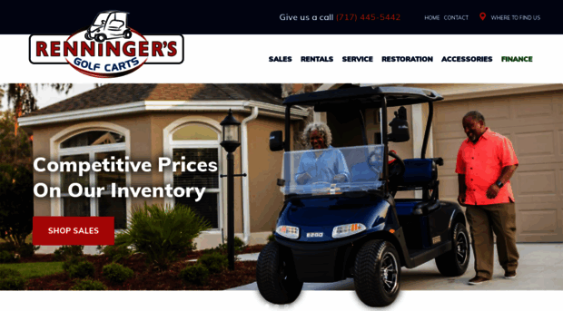 renningersgolfcarts.com