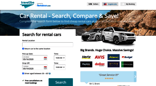 rentacar.travel2be.com