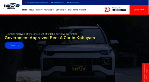 rentacarkottayam.com