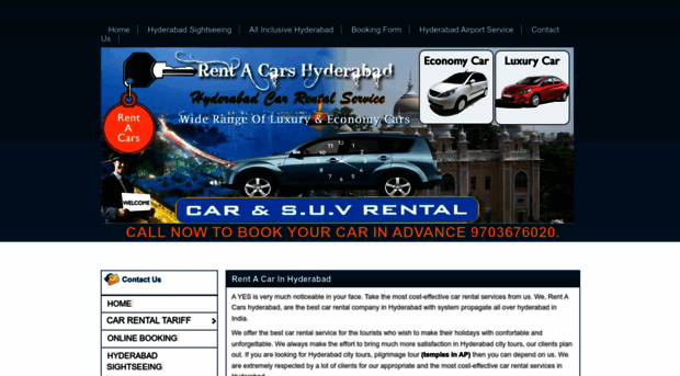 rentacarshyderabad.com