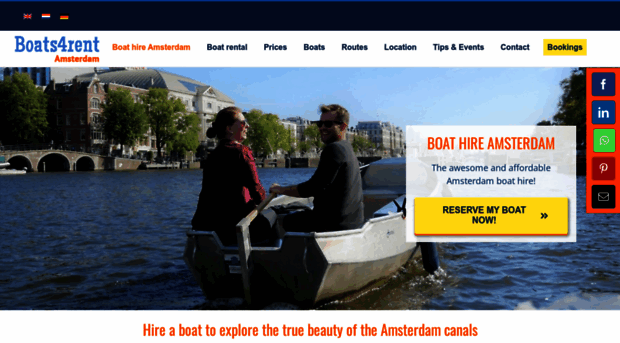 rentalboatsinamsterdam.com