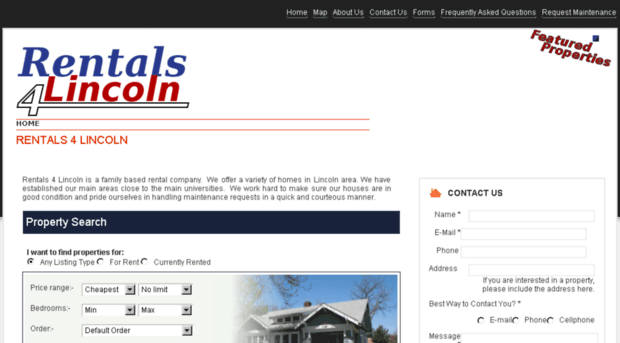 rentals4lincoln.com