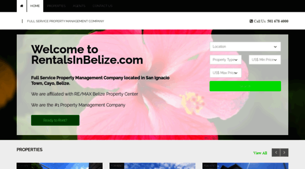 rentalsinbelize.com