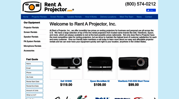 rentaprojector.com