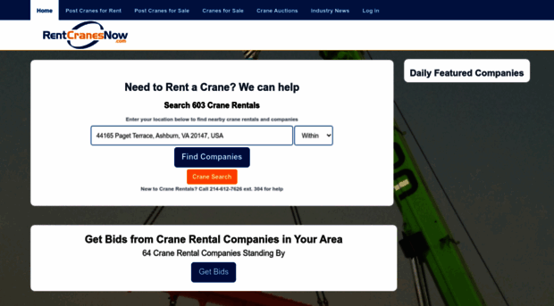 rentcranesnow.com