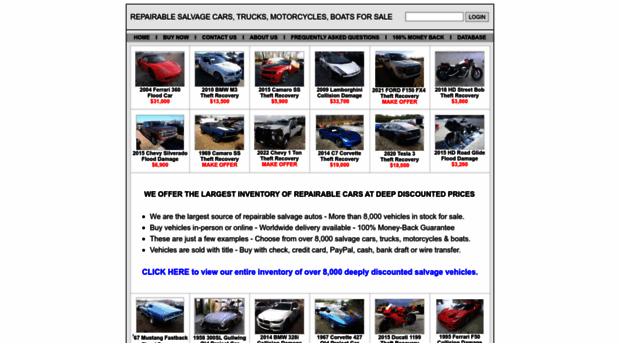 repairablecars-forsale.com