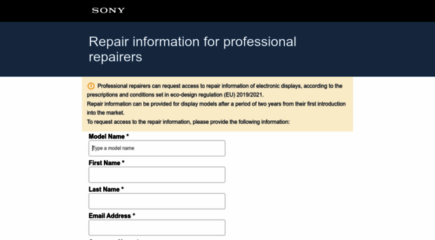 repairinformation.sony.eu