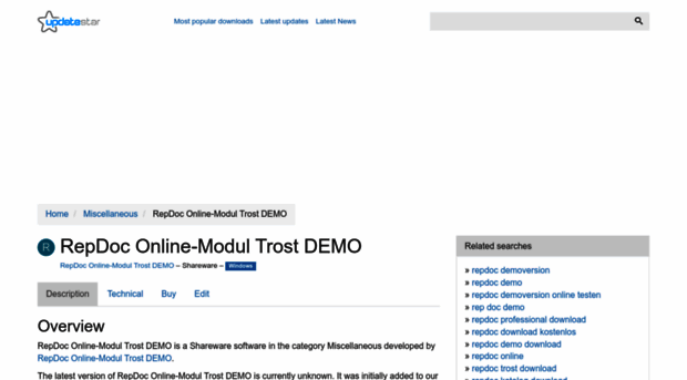 repdoc-online-modul-trost-demo.updatestar.com