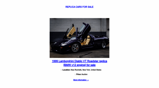 replica-cars-for-sale.com