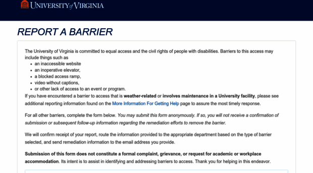 reportabarrier.virginia.edu