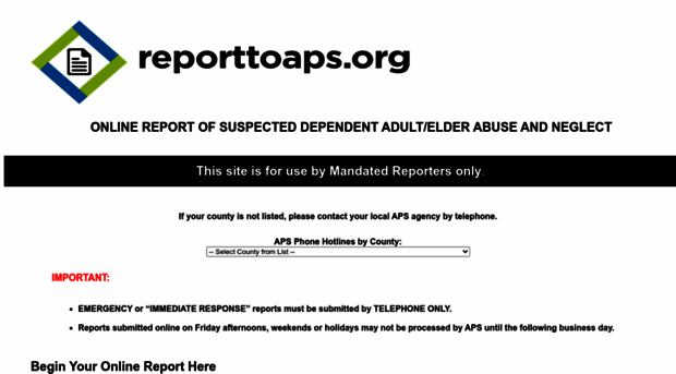 reporttoaps.org