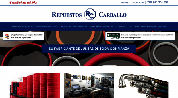 repuestoscarballo.com