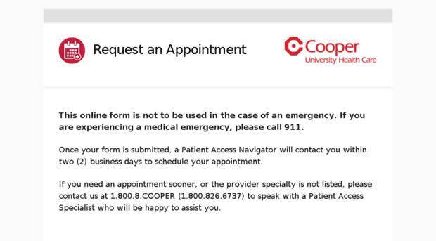 request.cooperhealth.org