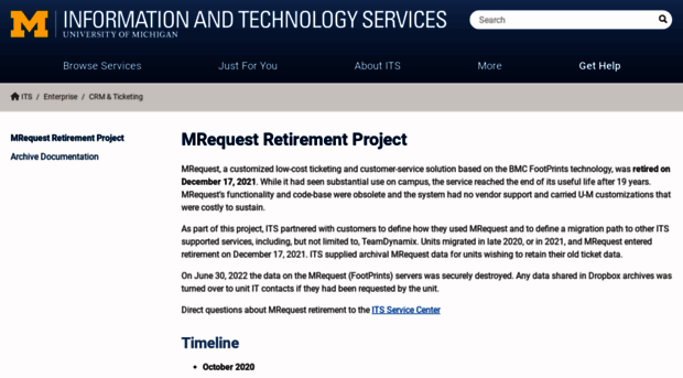 request.umich.edu