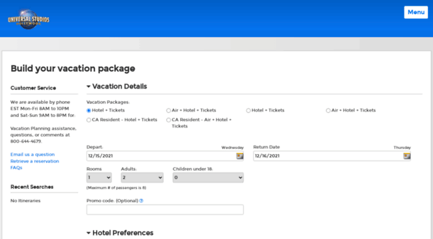 res.vacations.universalstudioshollywood.com