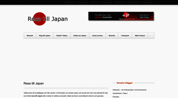 resatilljapan.se